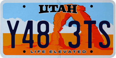 UT license plate Y483TS
