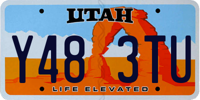 UT license plate Y483TU