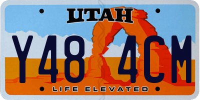 UT license plate Y484CM