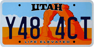 UT license plate Y484CT