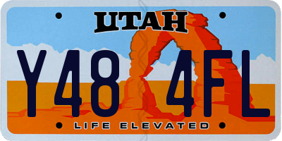 UT license plate Y484FL