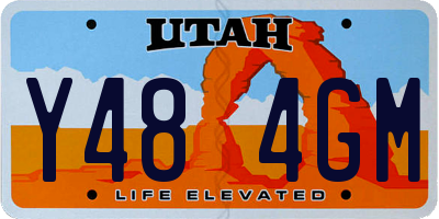 UT license plate Y484GM