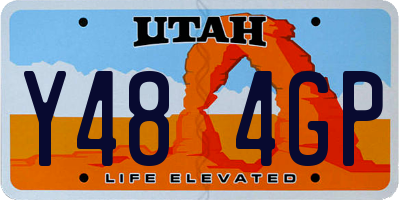 UT license plate Y484GP