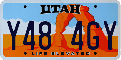UT license plate Y484GY