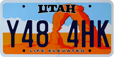 UT license plate Y484HK