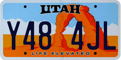 UT license plate Y484JL