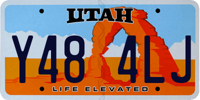 UT license plate Y484LJ