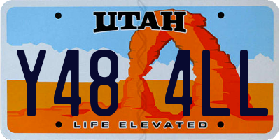 UT license plate Y484LL