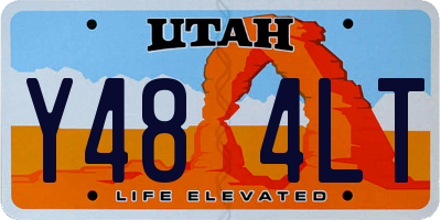 UT license plate Y484LT