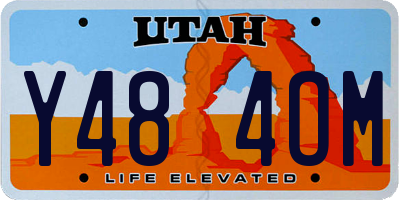 UT license plate Y484OM