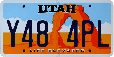 UT license plate Y484PL