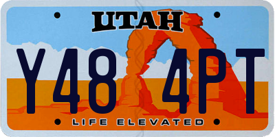 UT license plate Y484PT