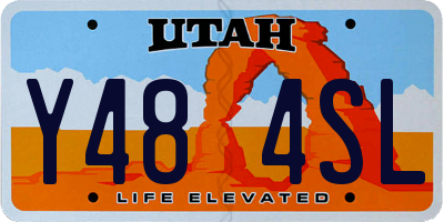 UT license plate Y484SL