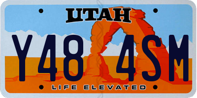 UT license plate Y484SM