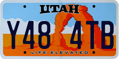 UT license plate Y484TB