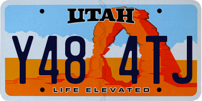 UT license plate Y484TJ