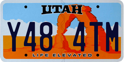 UT license plate Y484TM
