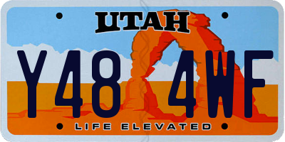 UT license plate Y484WF