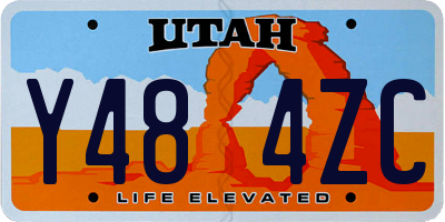 UT license plate Y484ZC