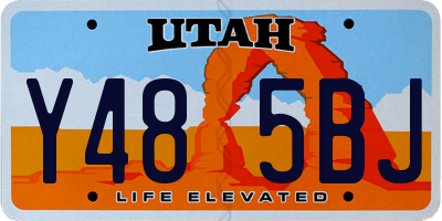 UT license plate Y485BJ