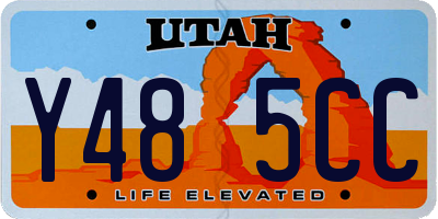 UT license plate Y485CC