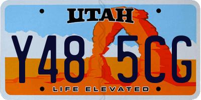 UT license plate Y485CG