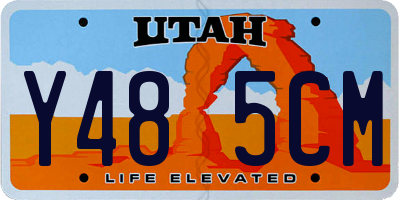 UT license plate Y485CM