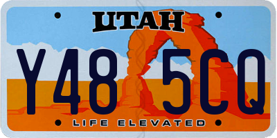 UT license plate Y485CQ