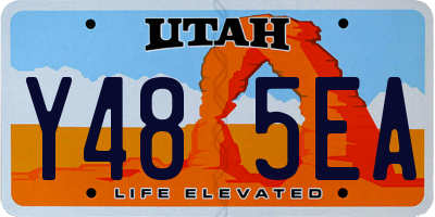 UT license plate Y485EA