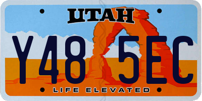 UT license plate Y485EC