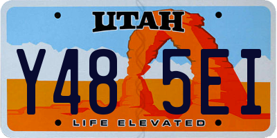 UT license plate Y485EI