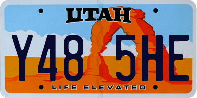 UT license plate Y485HE