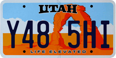 UT license plate Y485HI