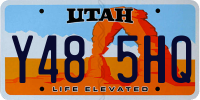 UT license plate Y485HQ