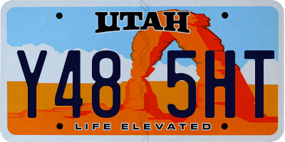 UT license plate Y485HT