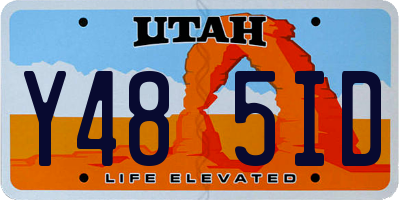 UT license plate Y485ID