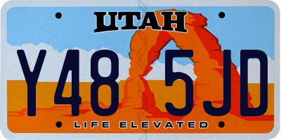 UT license plate Y485JD