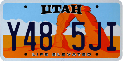 UT license plate Y485JI