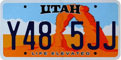 UT license plate Y485JJ