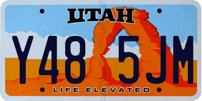 UT license plate Y485JM