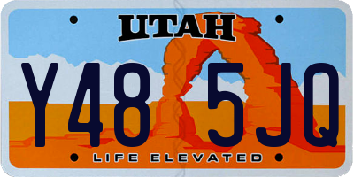 UT license plate Y485JQ