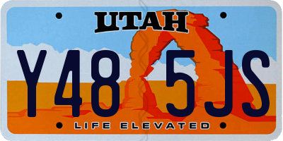 UT license plate Y485JS