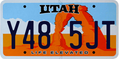 UT license plate Y485JT