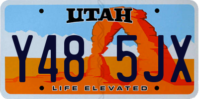 UT license plate Y485JX