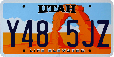 UT license plate Y485JZ