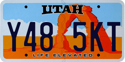 UT license plate Y485KT