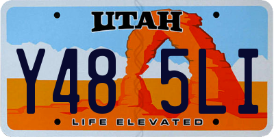 UT license plate Y485LI