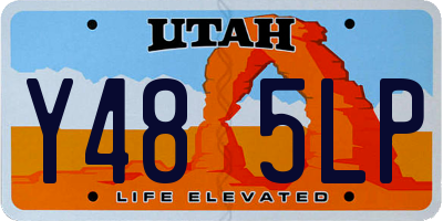 UT license plate Y485LP