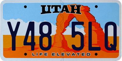 UT license plate Y485LQ