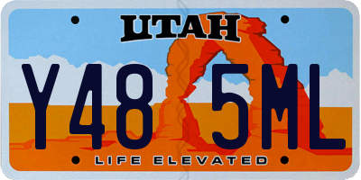 UT license plate Y485ML
